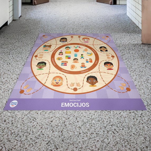 EMOCIJOS Roll-Out FUN® emocijų pažinimo kilimas