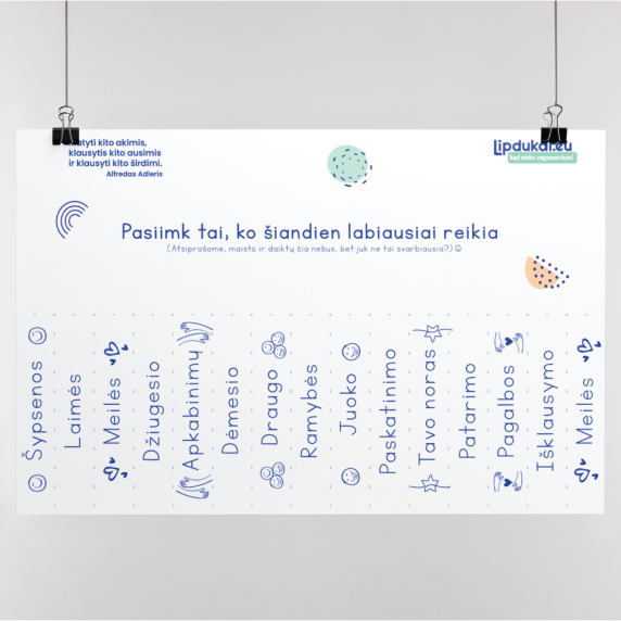 Emocinių poreikių ŽAIDIMAS Nemokamai PDF