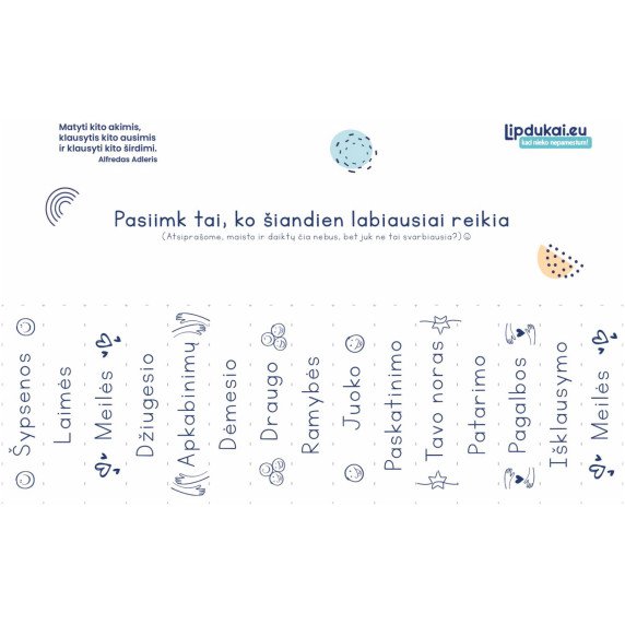 Emocinių poreikių ŽAIDIMAS Nemokamai PDF