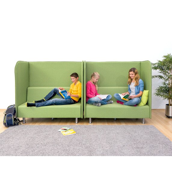 Garsą slopinanti sofa
