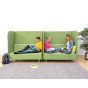 Garsą slopinanti sofa