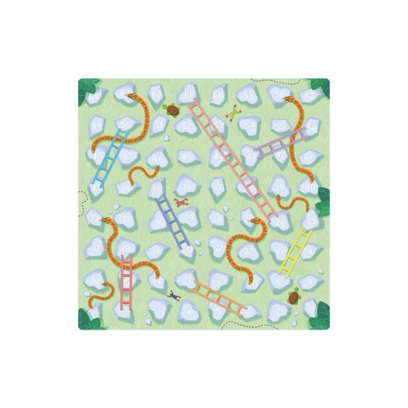 GYVATĖS IR KOPĖČIOS Grindų lipdukas žaidimams