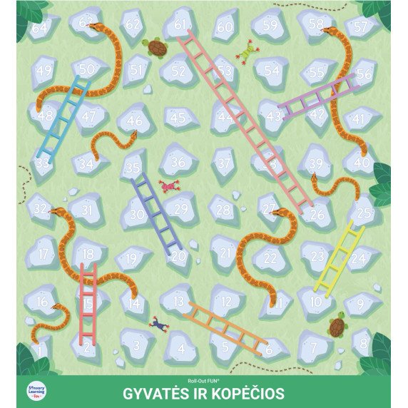 GYVATĖS IR KOPĖČIOS Roll-Out FUN® kilimas