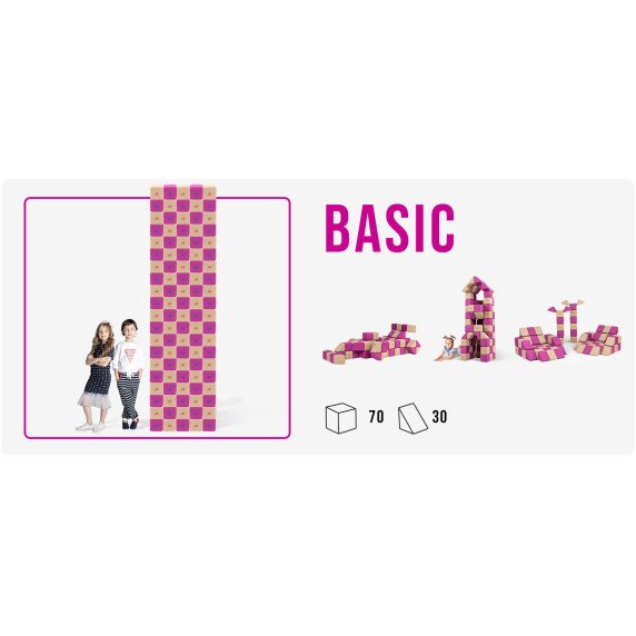 JOLLYHEAP „BASIC" Magnetiniai blokeliai (100 vnt.)