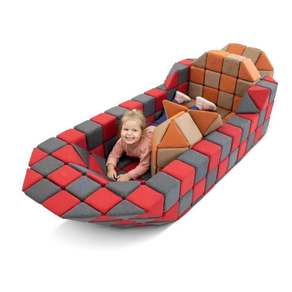 JOLLYHEAP „FUN" Didelis magnetinių kaladėlių rinkinys (300 vnt.)