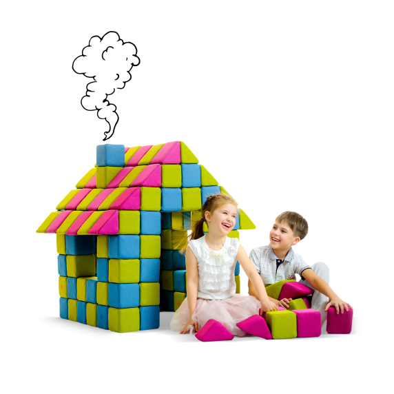 JOLLYHEAP „JOY" Magnetinių blokelių rinkinys (150 vnt.)