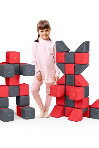 JOLLYHEAP „MEDIUM" Magnetinių kaladėlių rinkinys (50 vnt.)