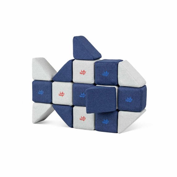 JOLLYHEAP „MINI" Magnetinių kaladėlių rinkinys (24 vnt.)