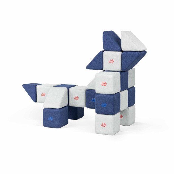 JOLLYHEAP „MINI" Magnetinių kaladėlių rinkinys (24 vnt.)