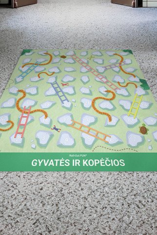 GYVATĖS IR KOPĖČIOS Roll-Out FUN® kilimas GYVATĖS IR KOPĖČIOS Roll-Out FUN® kilimas