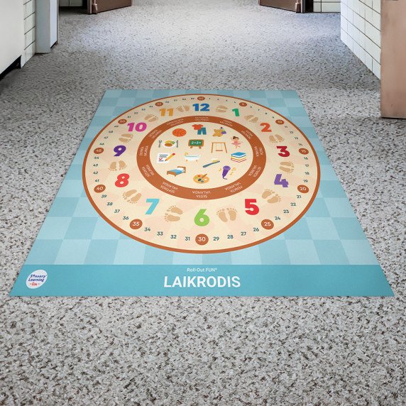 LAIKRODIS Roll-Out FUN® laiko pažinimo kilimas