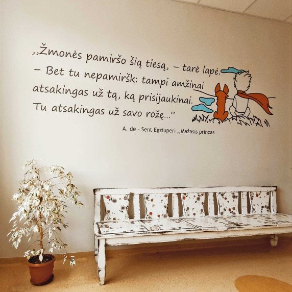 MAŽASIS PRINCAS IR LAPĖ Motyvuojantys lipdukai
