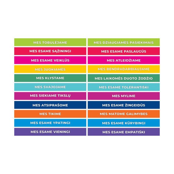 BENDRYSTĖS LAIPTAI Motyvuojantys laiptų lipdukai