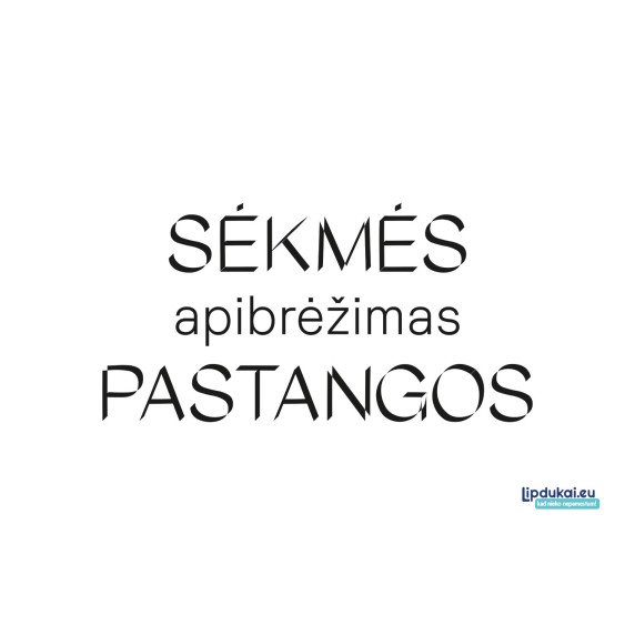 NEMOKAMAS PLAKATAS Sėkmės apibrėžimas