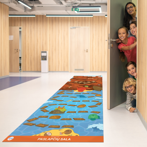 PASLAPČIU SALA Roll-Out FUN® aktyvaus mokymosi kilimas