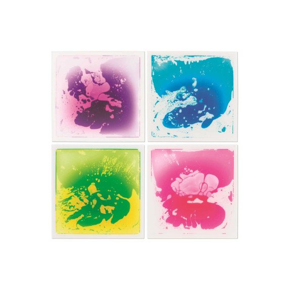 Sensorinės grindų plytelės su skysčiu - 4 vnt.