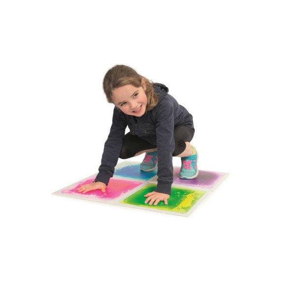 Sensorinės grindų plytelės su skysčiu - 4 vnt.