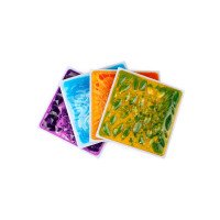 Sensorinės grindų plytelės su judančiu skysčiu ir 3D tekstūra - 4 vnt.