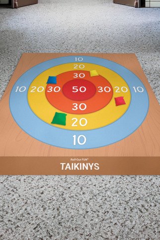 TAIKINYS Roll-Out FUN® didelis žaidimų kilimas TAIKINYS Roll-Out FUN® didelis žaidimų kilimas
