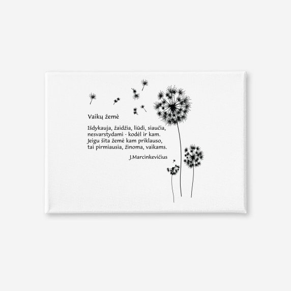 VAIKŲ ŽEMĖ Paveikslas ant drobės