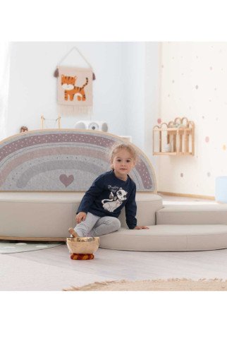 VAIVORYKŠTĖ Garsą sugerianti sofa su 3 lygiais VAIVORYKŠTĖ Garsą sugerianti sofa su 3 lygiais