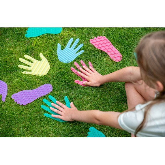 RANKOS IR PĖDOS Taktilinės formos