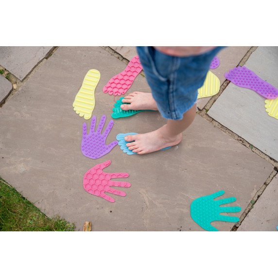 RANKOS IR PĖDOS Taktilinės formos