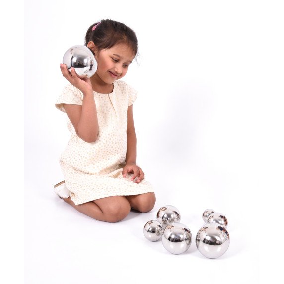 Veidrodiniai garsą skleidžiantys kamuoliai (7 vnt.)