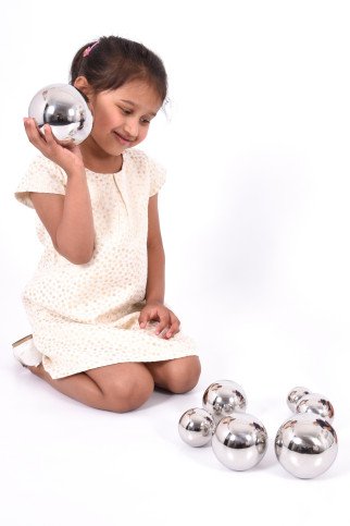 Veidrodiniai garsą skleidžiantys kamuoliai (7 vnt.)