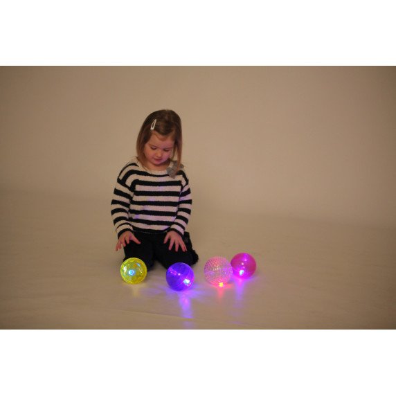 Tekstūriniai šviečiantys kamuoliai (4 vnt.)