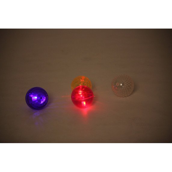 Tekstūriniai šviečiantys kamuoliai (4 vnt.)