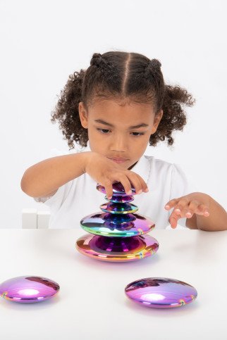 Sensoriniai spalvoti diskai su veidrodiniu efektu (7 vnt.)