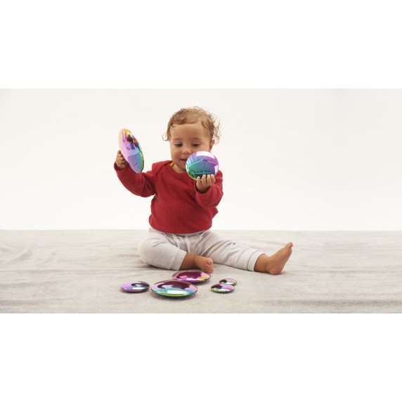 Sensoriniai spalvoti diskai su veidrodiniu efektu (7 vnt.)