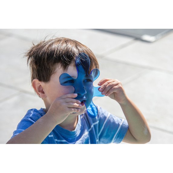 Spalvotos skaidrios plokštelės (10 vnt.)