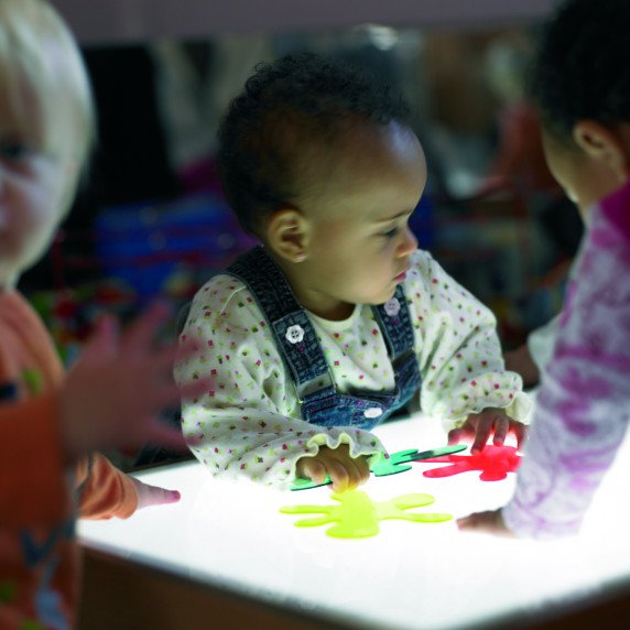 Spalvotos skaidrios plokštelės (10 vnt.)