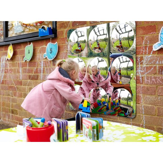 Didelis sensorinis veidrodis su 9 kupolais (780 mm)