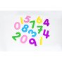 Skaidrūs spalvoti akriliniai skaičiai (14 vnt.)