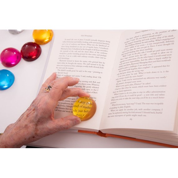 Sensoriniai spalvoti pusrutuliai (8 vnt.) – didinimui, spalvų maišymui ir tyrinėjimui ant šviesos stalo