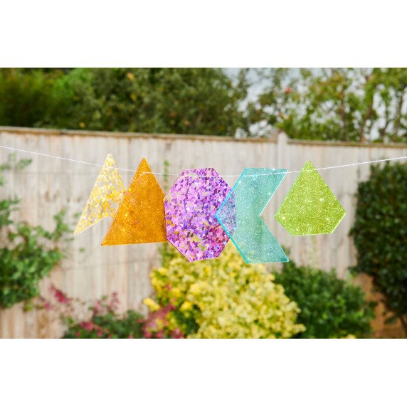 Blizgančios skaidrios figūros šviesos stalui (21 vnt.)