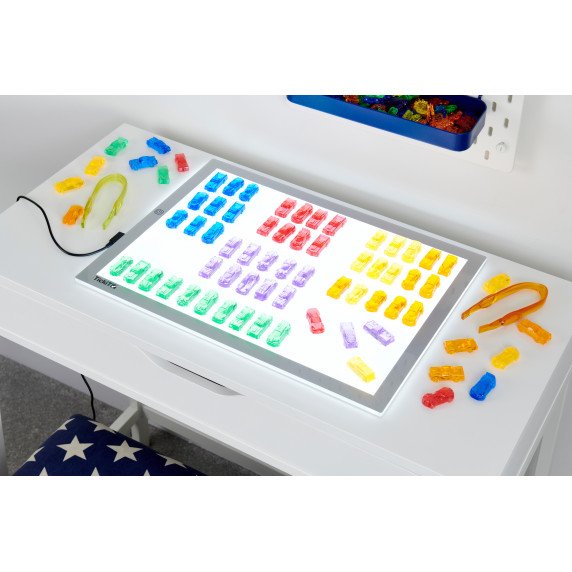 LED šviesos lenta A3 formato – šviesos, spalvų ir sensoriniam tyrinėjimui