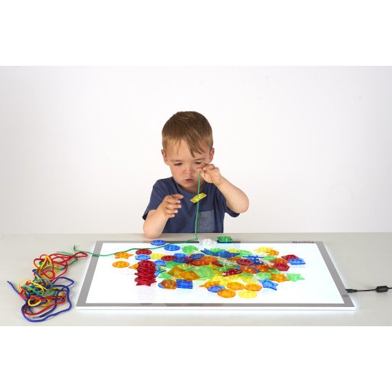 Permatomų verimo sagų rinkinys su raišteliais (144 vnt.)