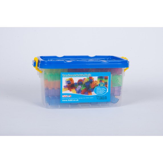 Skaidrių konstravimo kaladėlių rinkinys (90 vnt.)