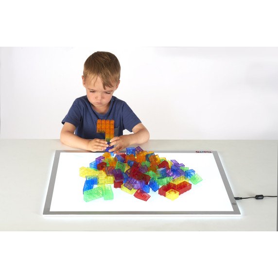 Skaidrių konstravimo kaladėlių rinkinys (90 vnt.)