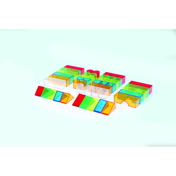 Permatomų konstravimo kaladėlių rinkinys (50 vnt.)