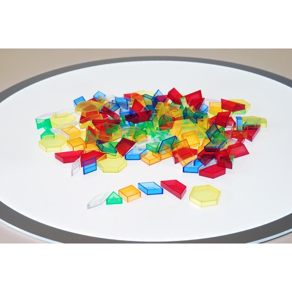 Taktilinių skaidrių blokelių rinkinys (180 vnt.)