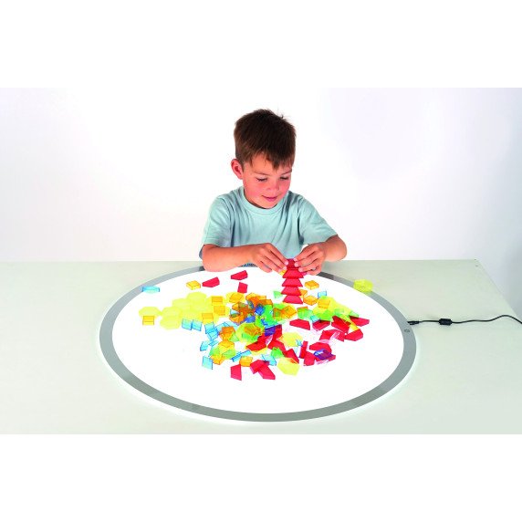 Taktilinių skaidrių blokelių rinkinys (180 vnt.)