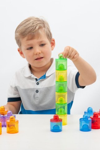 Permatomi spalvoti tyrinėjimo indeliai (18 vnt.) Permatomi spalvoti tyrinėjimo indeliai (18 vnt.)