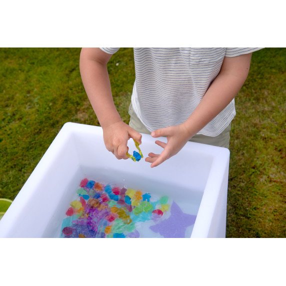 Permatomi spalvotos pincetai (12 vnt.)