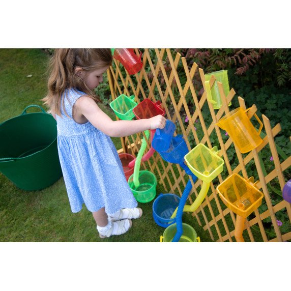 Permatomi spalvoti piltuvėliai (6 vnt.)