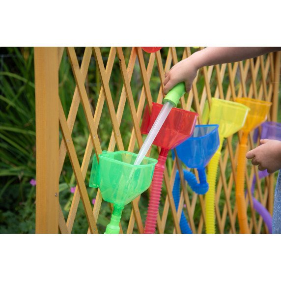 Permatomi spalvoti piltuvėliai (6 vnt.)